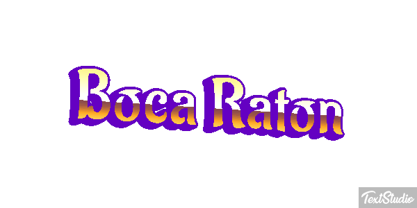 Boca Raton Efecto de texto