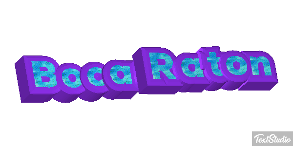 Boca Raton Efecto de texto