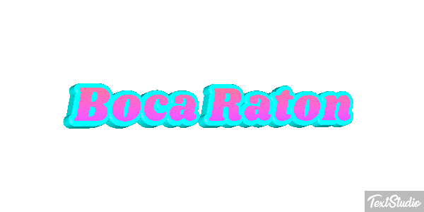 Boca Raton Efecto de texto