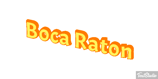 Boca Raton Efecto de texto