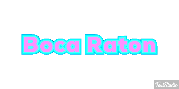 Boca Raton Efecto de texto