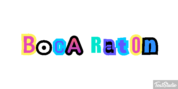 Boca Raton Efecto de texto