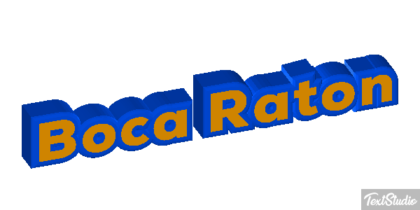 Boca Raton Efecto de texto