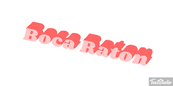 Boca Raton Efecto de texto