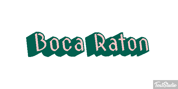 Boca Raton Efecto de texto
