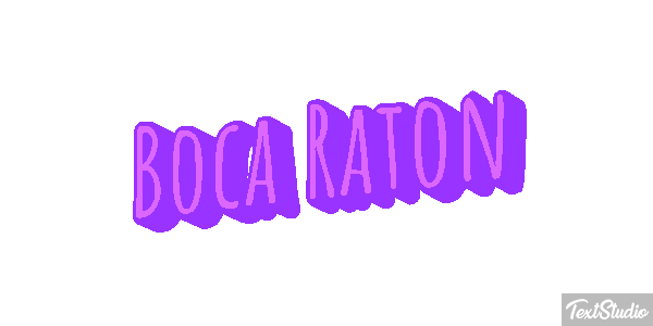 Boca Raton Efecto de texto