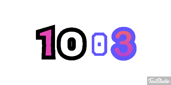 1003 Effetto testo