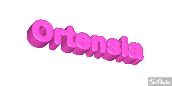 Ortensia Efecto de texto