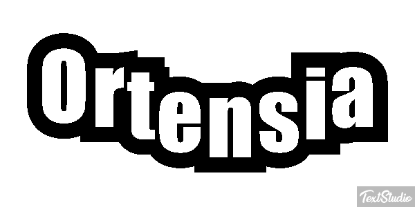 Ortensia Efecto de texto