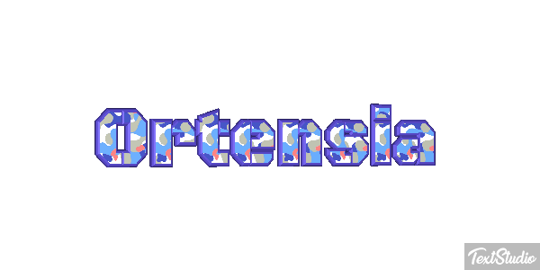 Ortensia Efecto de texto
