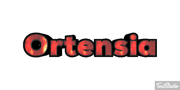 Ortensia Efecto de texto