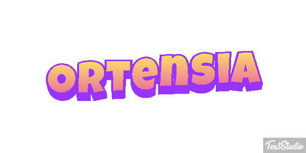 Ortensia Efecto de texto