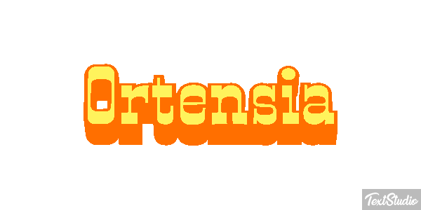 Ortensia Efecto de texto