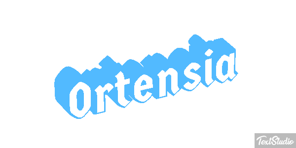 Ortensia Efecto de texto