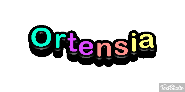 Ortensia Efecto de texto