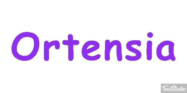 Ortensia Efecto de texto
