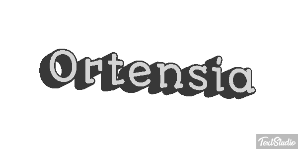 Ortensia Efecto de texto