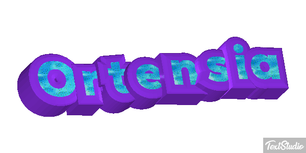Ortensia Efecto de texto
