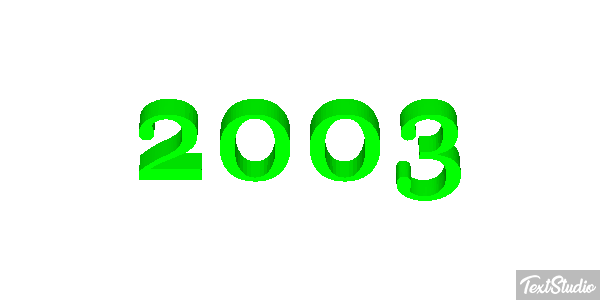 2003 Efecto de texto