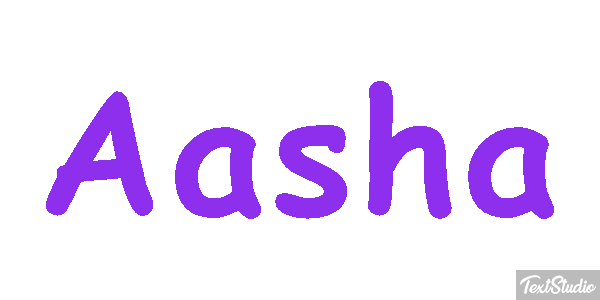 Aasha Text effect