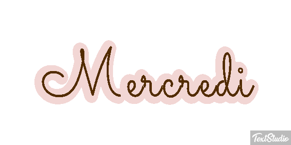 Mercredi Efeito do texto