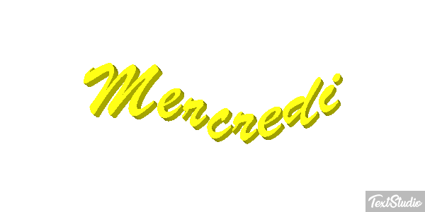 Mercredi Efeito do texto