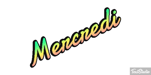 Mercredi Efeito do texto