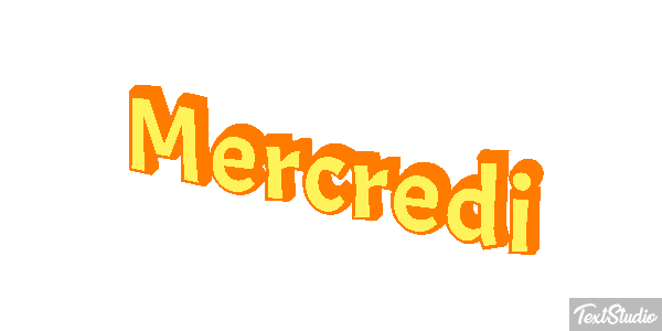 Mercredi Efeito do texto