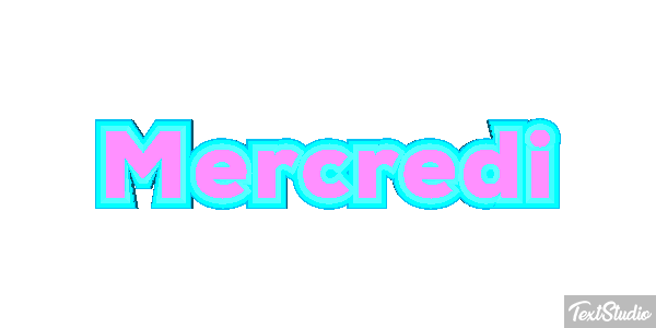 Mercredi Efeito do texto