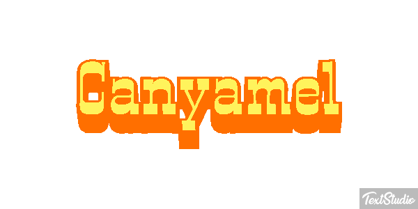 Canyamel Text effect