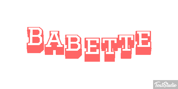 Babette Effet de texte