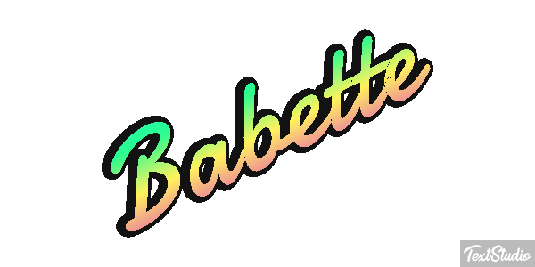 Babette Effet de texte