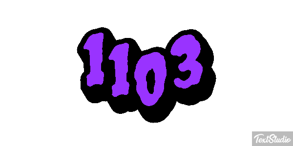 1103 Tekst effect