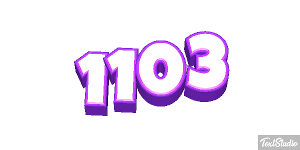 1103 Tekst effect
