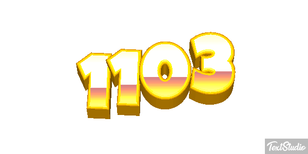 1103 Tekst effect