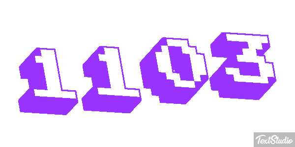 1103 Tekst effect