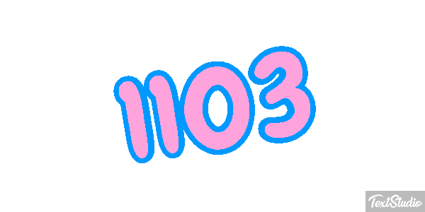 1103 Tekst effect