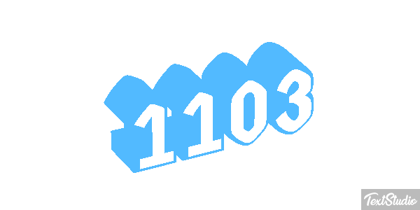 1103 Tekst effect