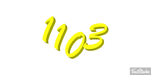 1103 Tekst effect