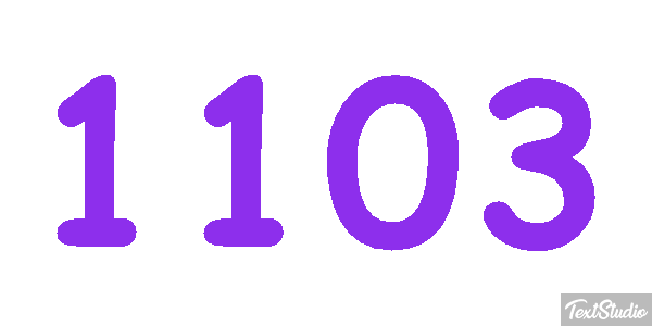 1103 Tekst effect