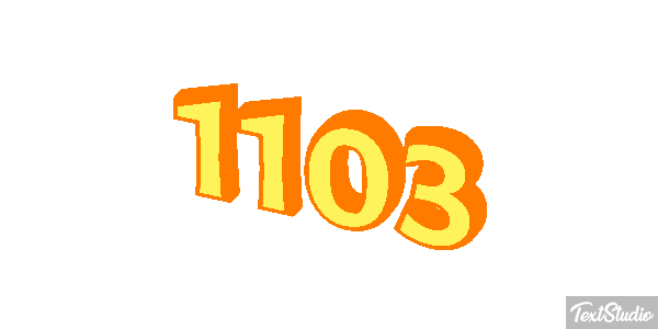 1103 Tekst effect
