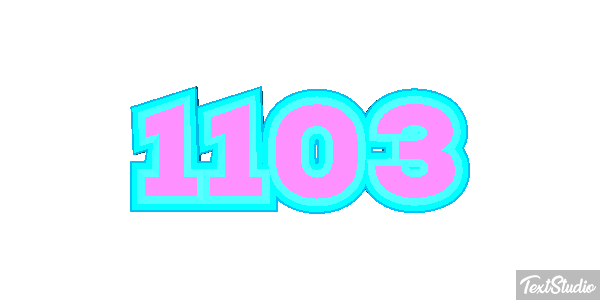 1103 Tekst effect