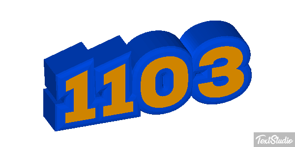 1103 Tekst effect