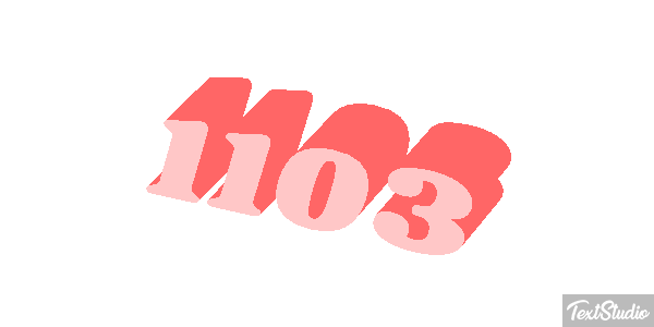 1103 Tekst effect