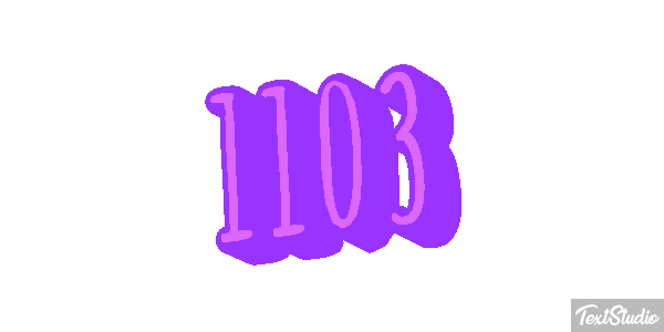 1103 Tekst effect