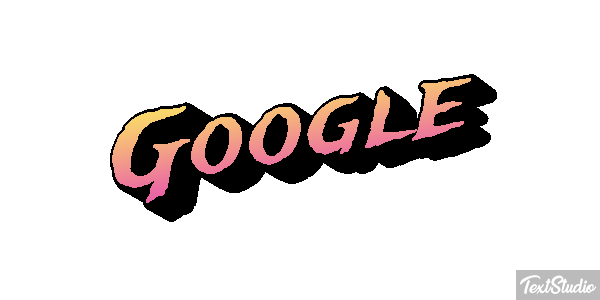 Google Text effect