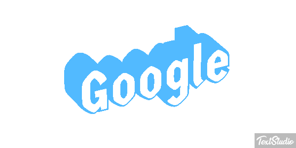 Google Text effect