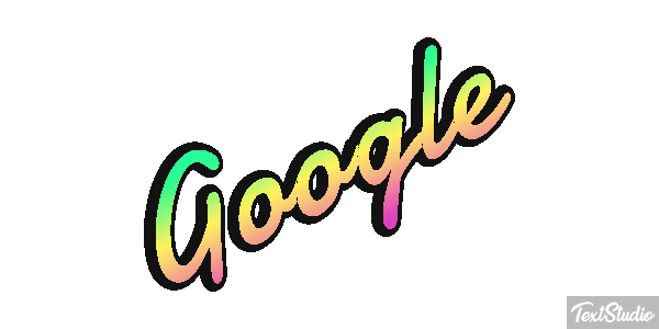 Google Text effect