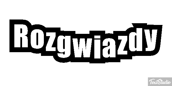 Rozgwiazdy Efekt tekstowy