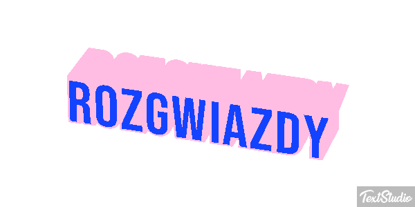 Rozgwiazdy Efekt tekstowy